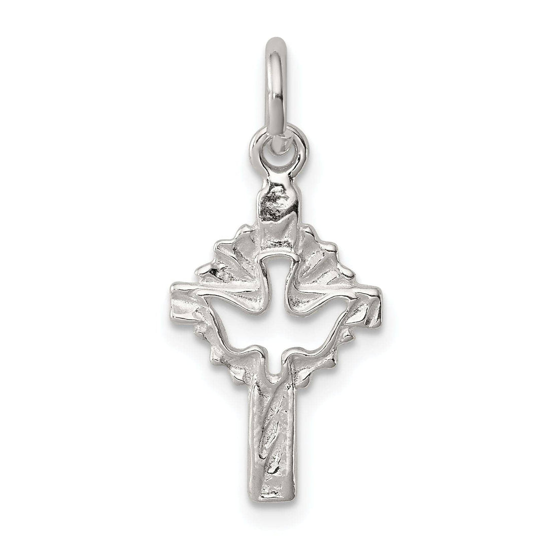 Lovely Rita's Pendants & Charms Sterling Silver Dove Cross Charm Pendant