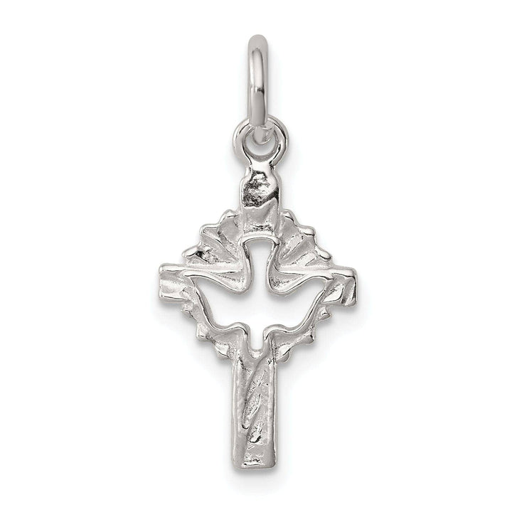 Lovely Rita's Pendants & Charms Sterling Silver Dove Cross Charm Pendant
