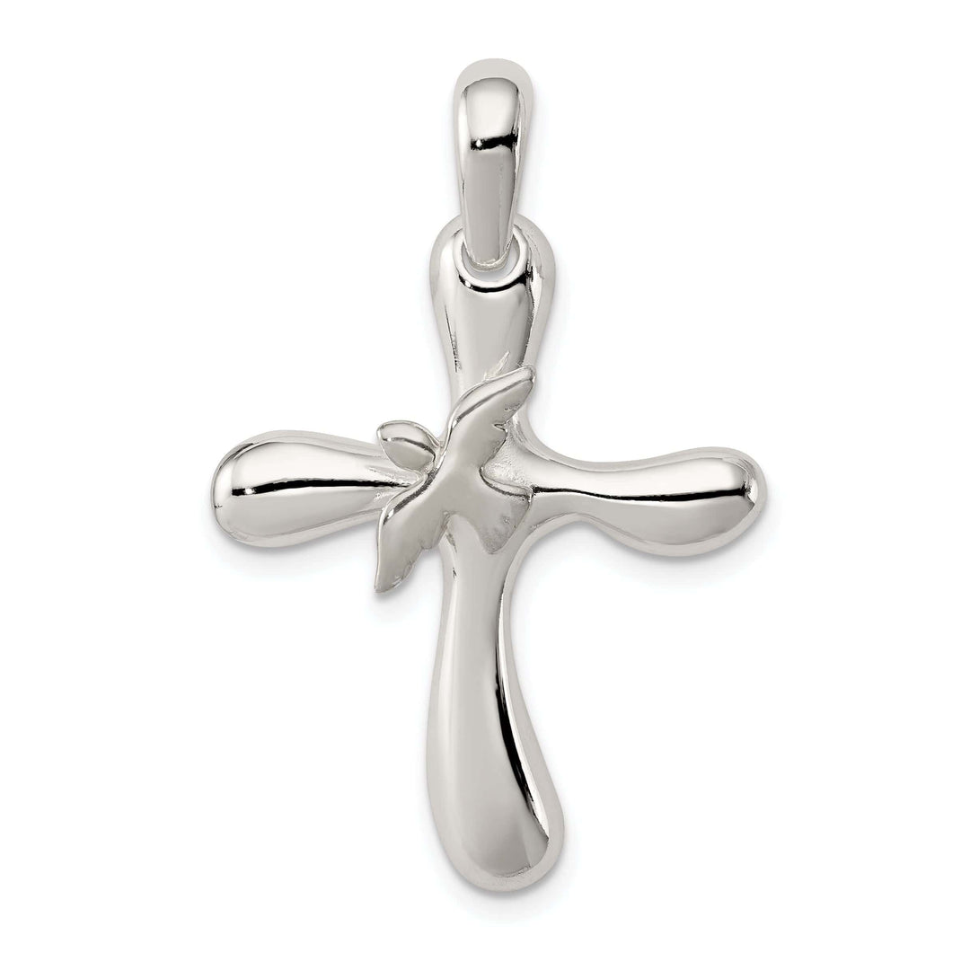 Lovely Rita's Pendants & Charms Sterling Silver Dove Cross Pendant