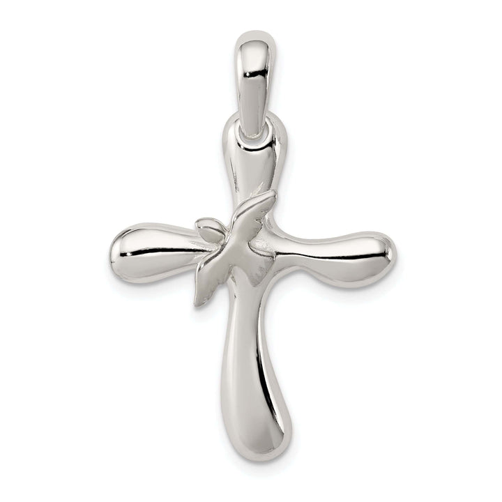 Lovely Rita's Pendants & Charms Sterling Silver Dove Cross Pendant