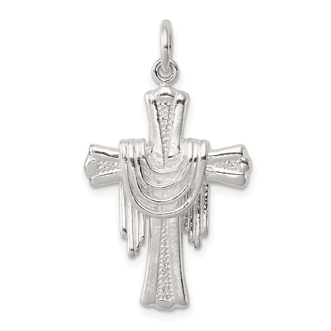 Lovely Rita's Pendants & Charms Sterling Silver Draped Cross Pendant