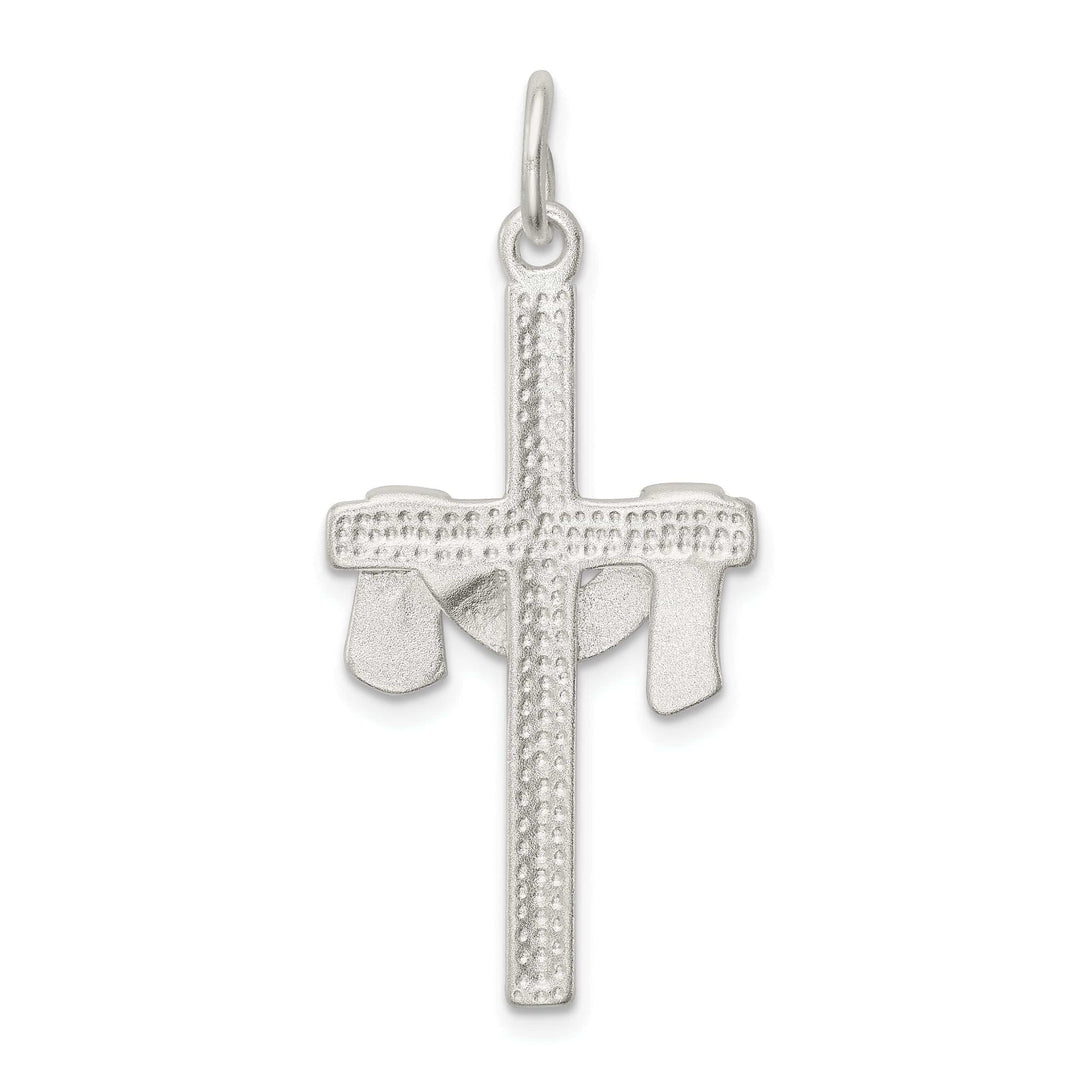 Lovely Rita's Pendants & Charms Sterling Silver Draped Cross Pendant