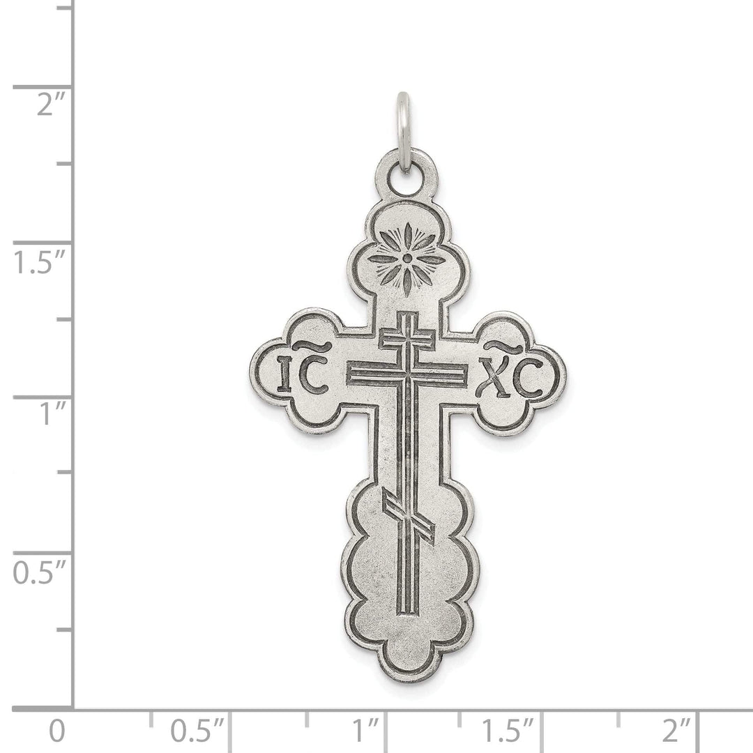 Lovely Rita's Pendants & Charms Sterling Silver Eastern Orthodox Cross Pendant