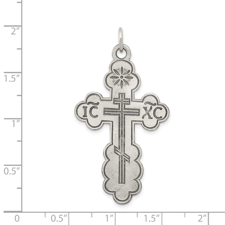 Lovely Rita's Pendants & Charms Sterling Silver Eastern Orthodox Cross Pendant