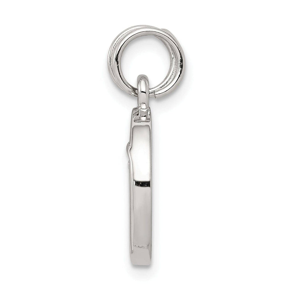 Lovely Rita's Pendants & Charms Sterling Silver Enameled and CZ Moon Star Charm