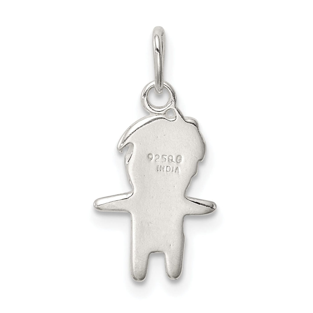 Lovely Rita's Pendants & Charms Sterling Silver Enameled Boy Charm