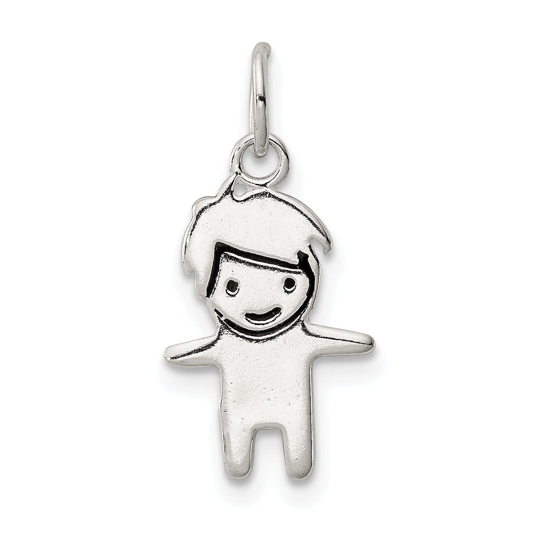 Lovely Rita's Pendants & Charms Sterling Silver Enameled Boy Charm