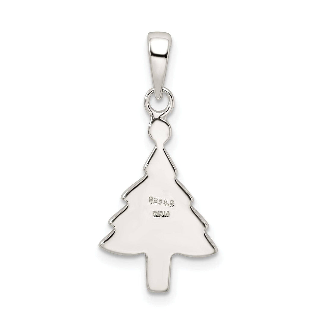 Lovely Rita's Pendants & Charms Sterling Silver Enameled Christmas Tree Pendant