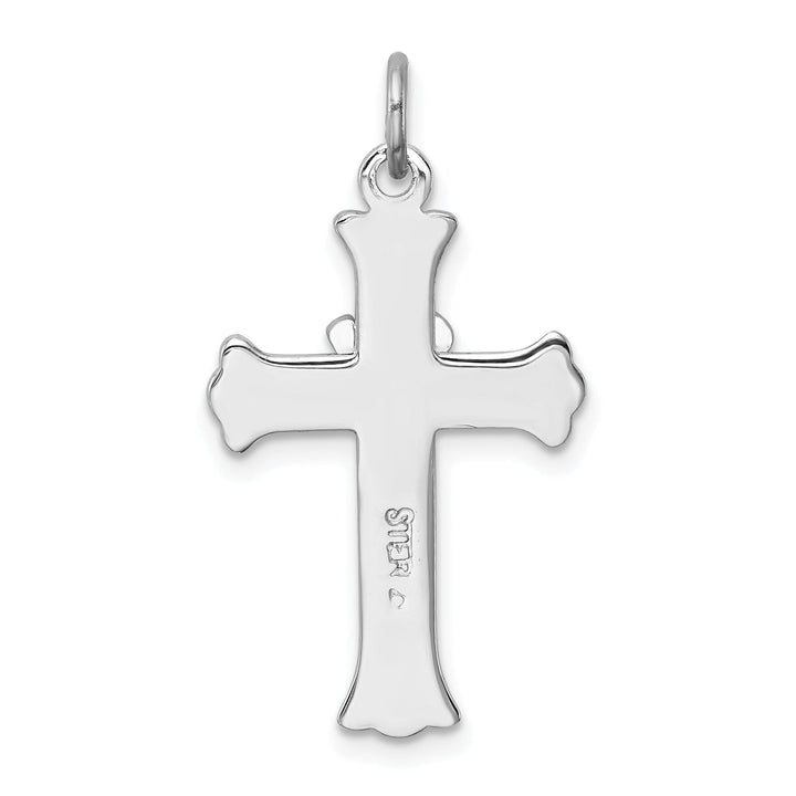 Lovely Rita's Pendants & Charms Sterling Silver Enameled Cross Dove Charm