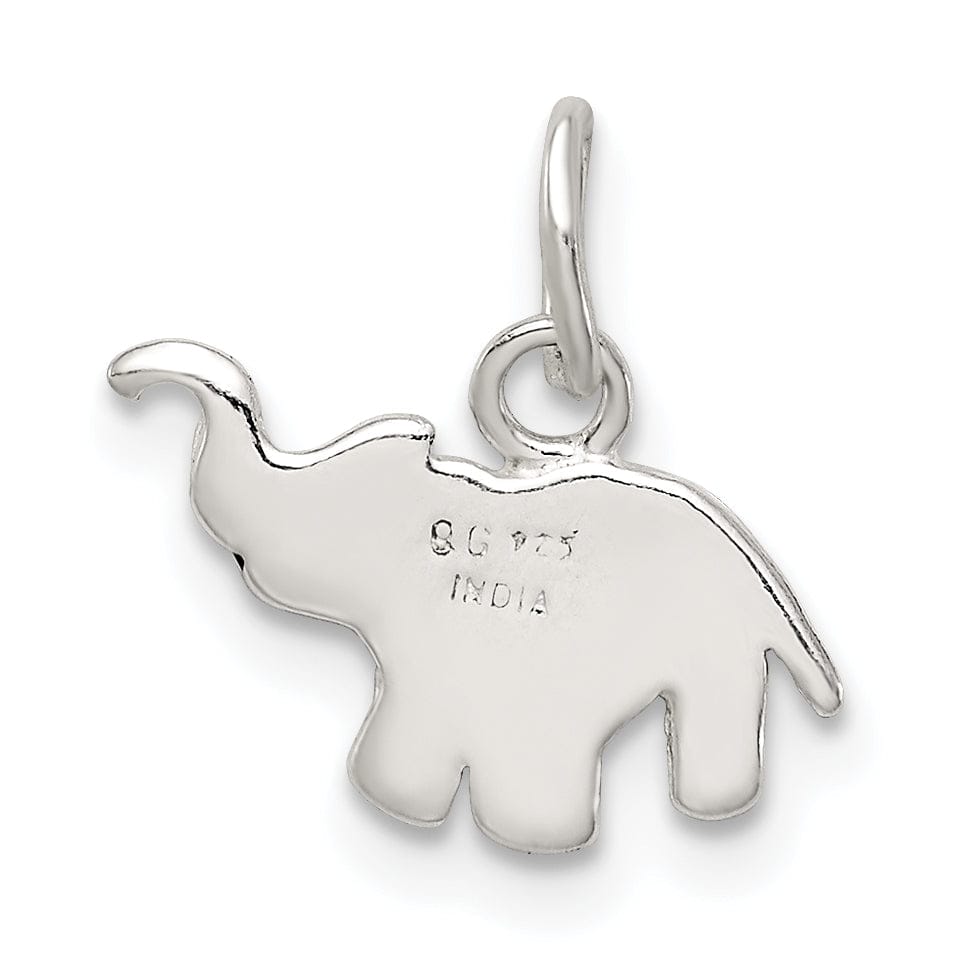 Lovely Rita's Pendants & Charms Sterling Silver Enameled Elephant Charm Pendant