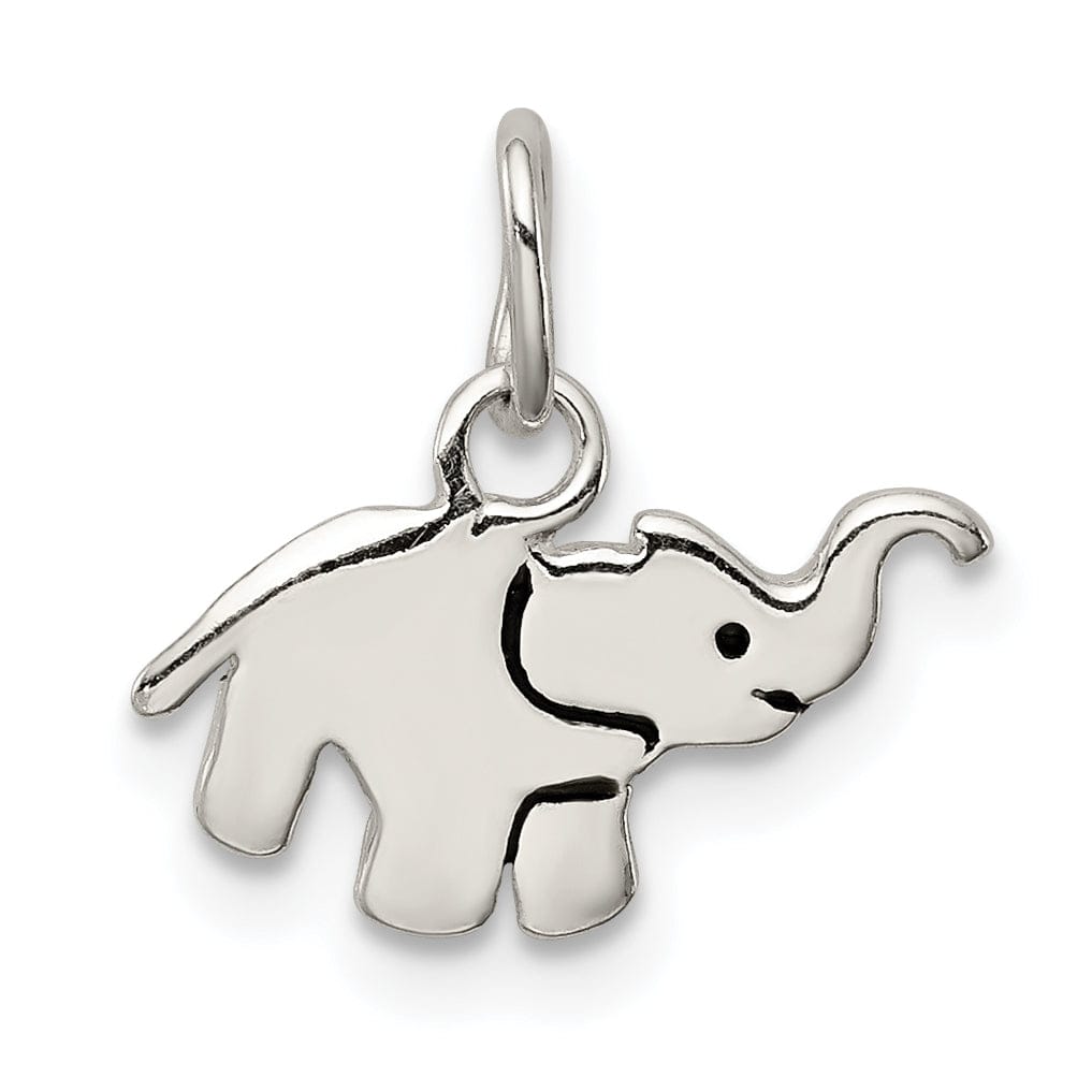 Lovely Rita's Pendants & Charms Sterling Silver Enameled Elephant Charm Pendant