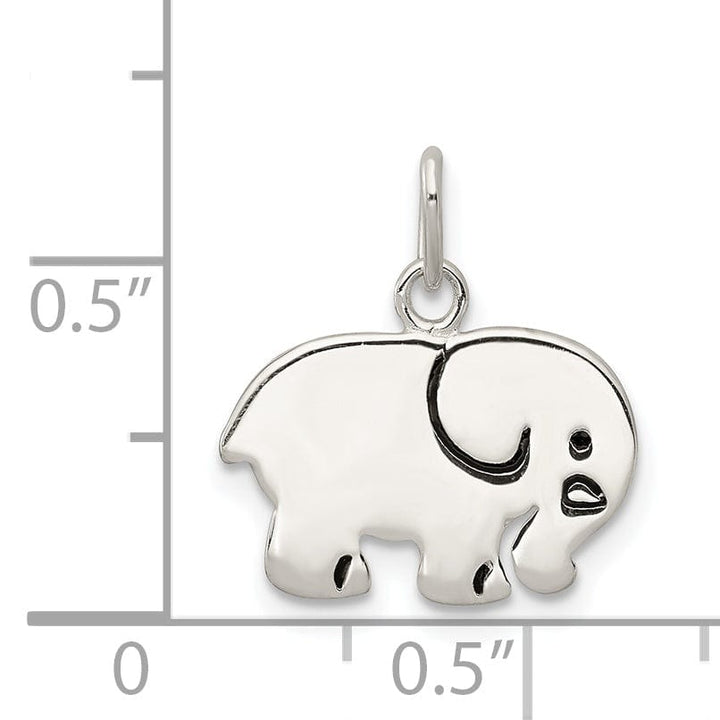 Lovely Rita's Pendants & Charms Sterling Silver Enameled Elephant Charm Pendant