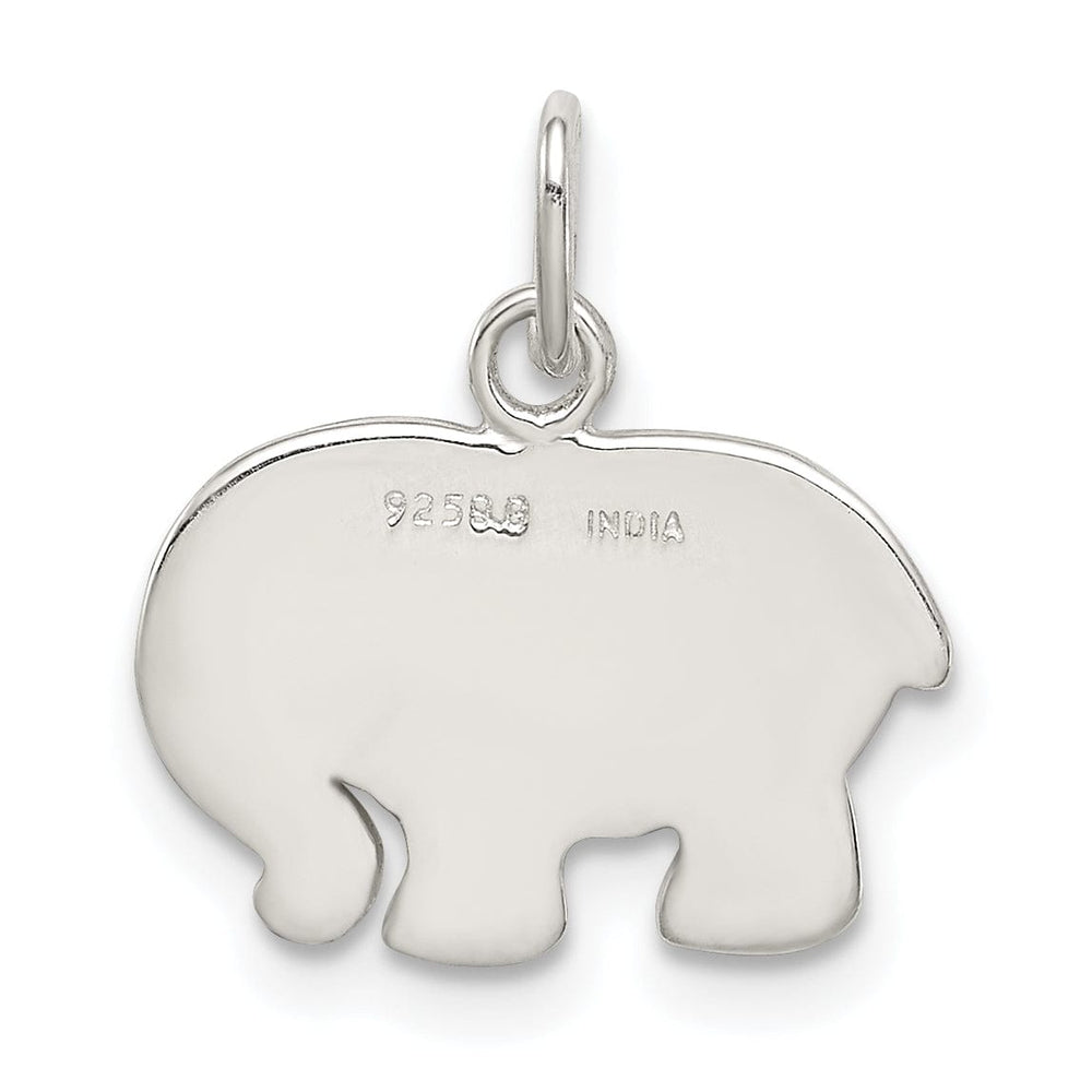 Lovely Rita's Pendants & Charms Sterling Silver Enameled Elephant Charm Pendant