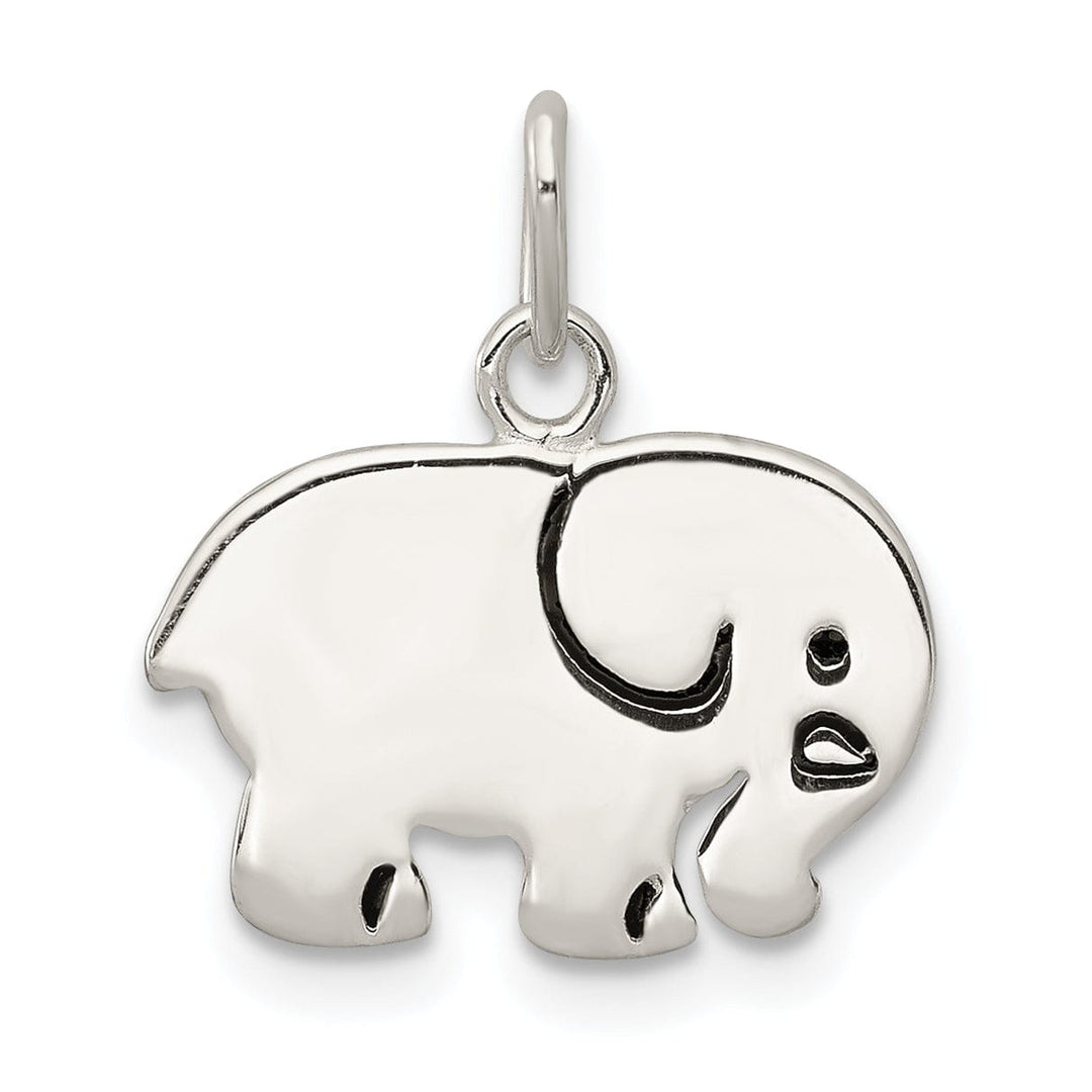 Lovely Rita's Pendants & Charms Sterling Silver Enameled Elephant Charm Pendant