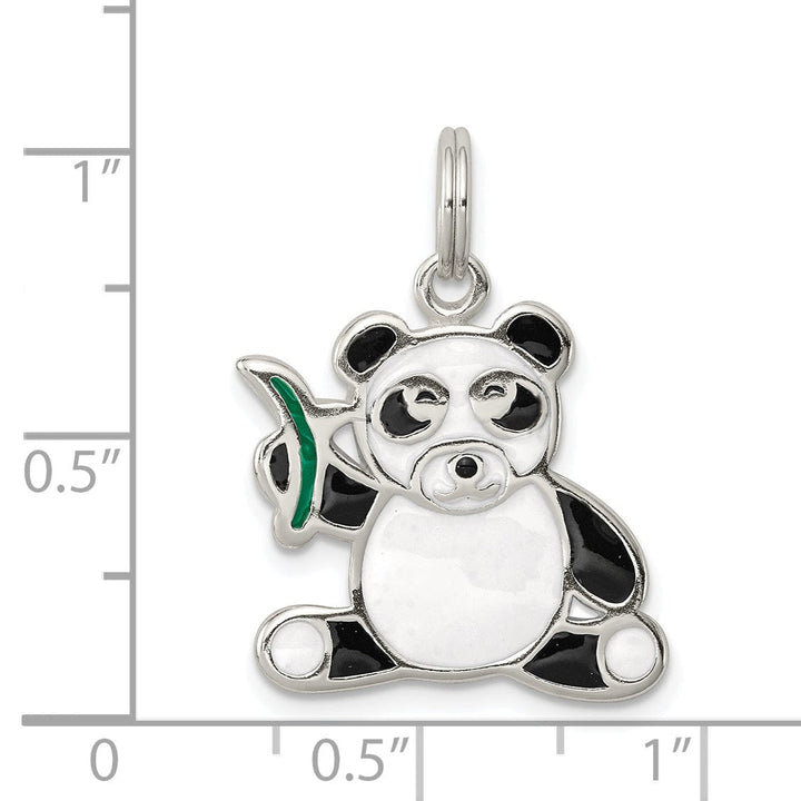 Lovely Rita's Pendants & Charms Sterling Silver Enameled Panda Bear Charm