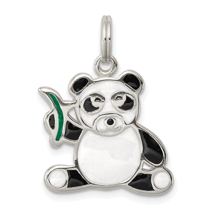 Lovely Rita's Pendants & Charms Sterling Silver Enameled Panda Bear Charm