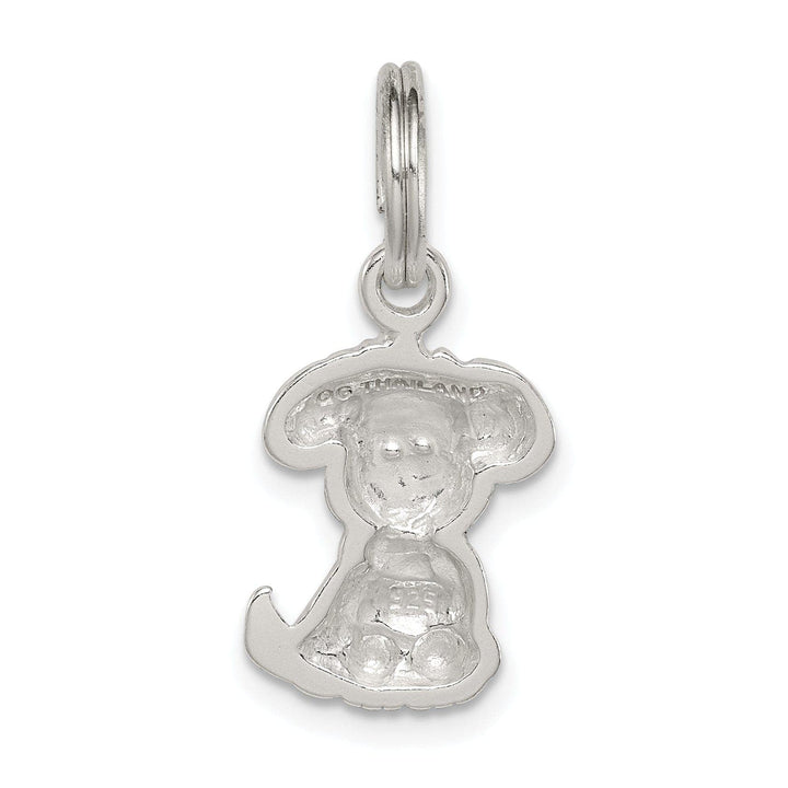 Lovely Rita's Pendants & Charms Sterling Silver Enameled Puppy Charm