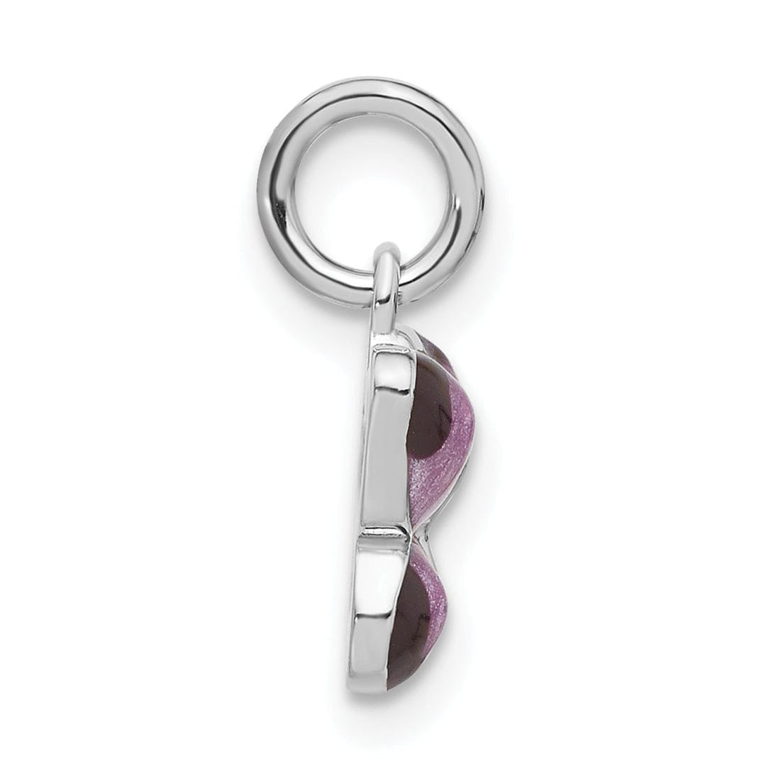 Lovely Rita's Pendants & Charms Sterling Silver Enameled Purple Butterfly Charm