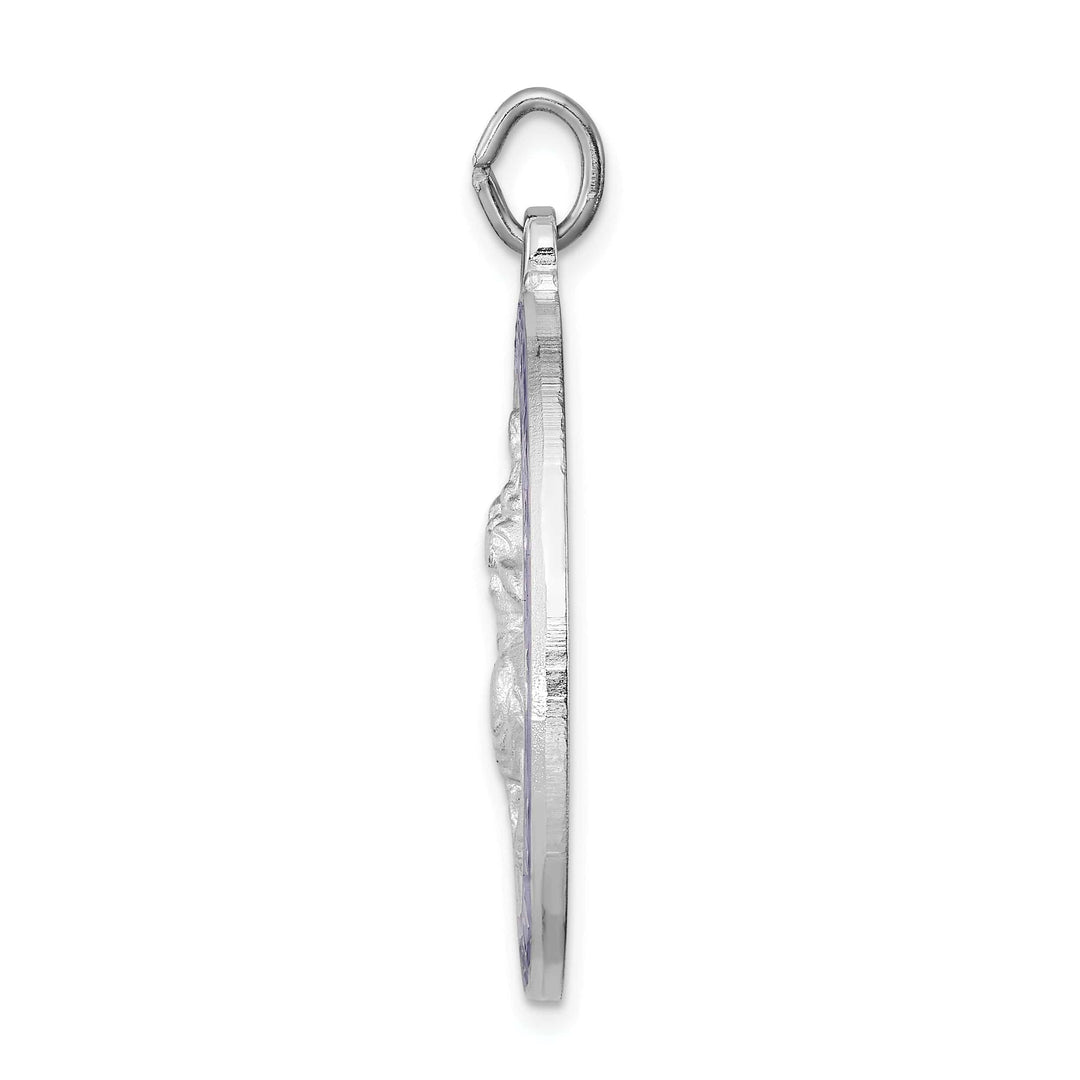 Lovely Rita's Pendants & Charms Sterling Silver Enameled St. Christopher Medal