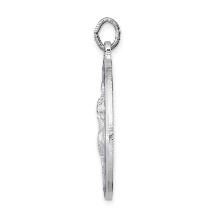 Lovely Rita's Pendants & Charms Sterling Silver Enameled St. Christopher Medal