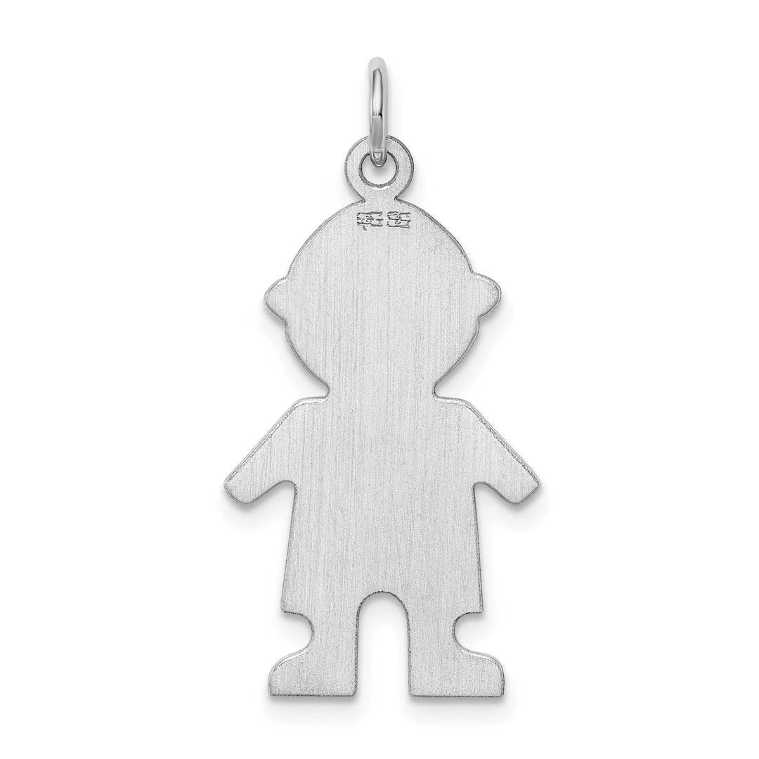 Lovely Rita's Pendants & Charms Sterling Silver Engravable Boy Disc Charm