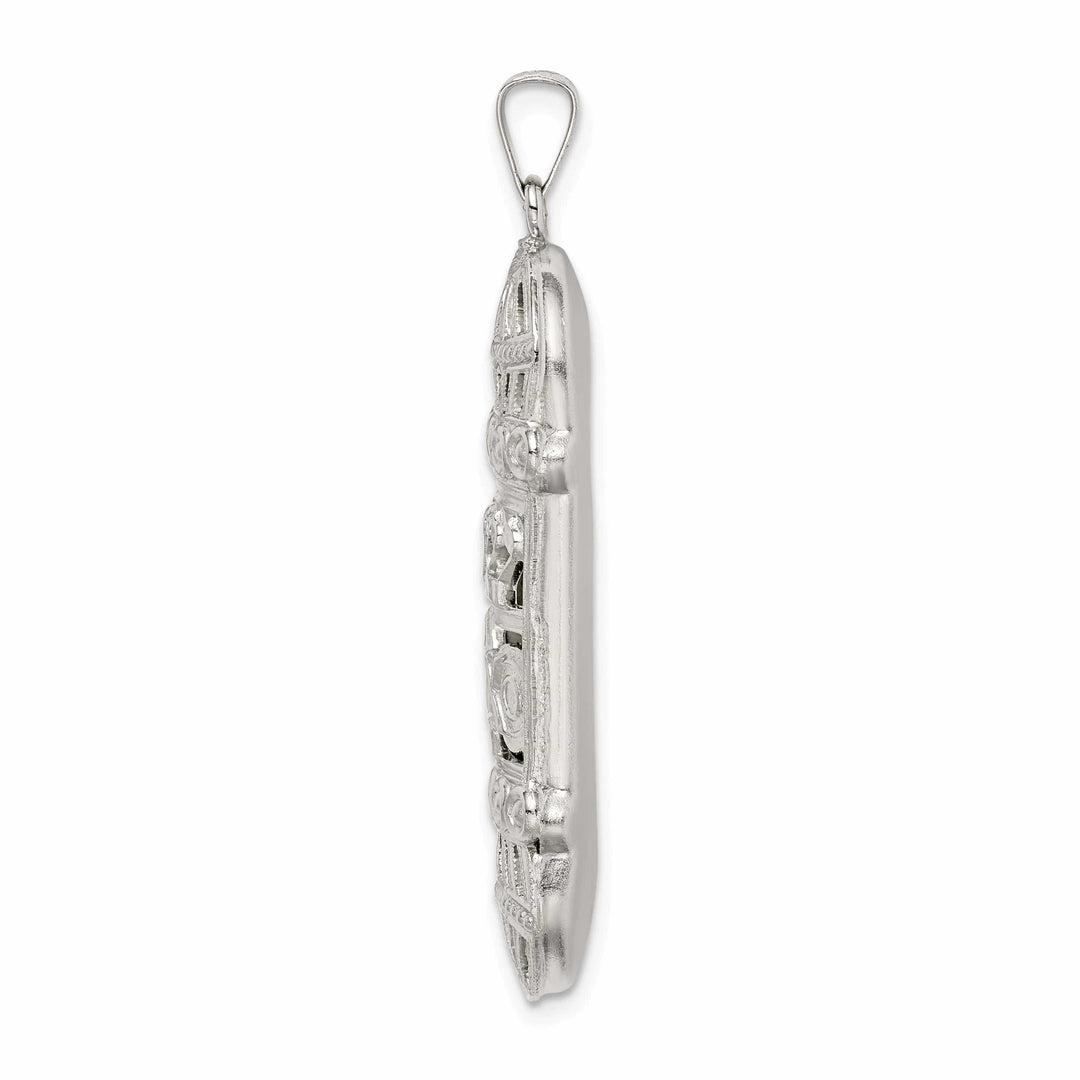 Lovely Rita's Pendants & Charms Sterling Silver Fancy Mezuzah Pendant