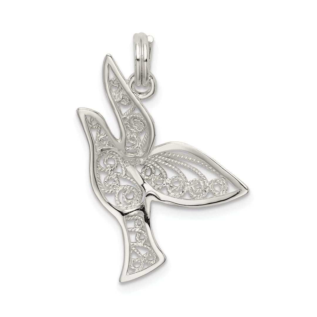 Lovely Rita's Pendants & Charms Sterling Silver Filigree Holy Spirit Charm