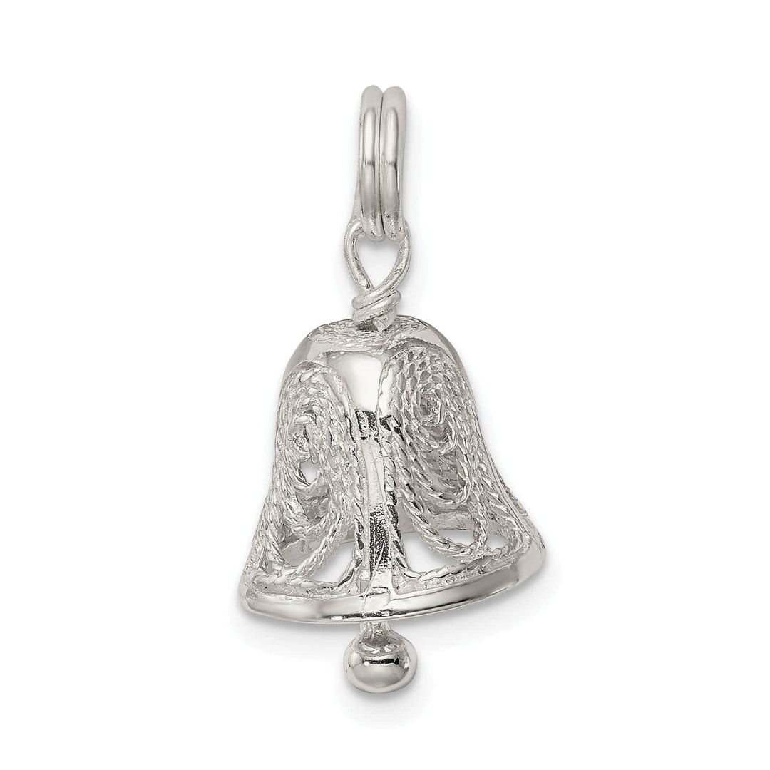 Lovely Rita's Pendants & Charms Sterling Silver Filigree Moveable Bell Charm