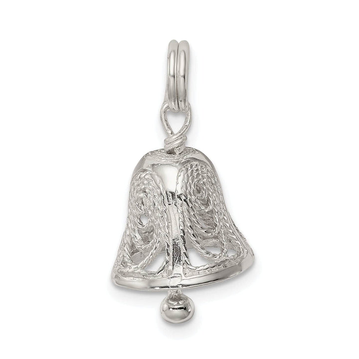 Lovely Rita's Pendants & Charms Sterling Silver Filigree Moveable Bell Charm