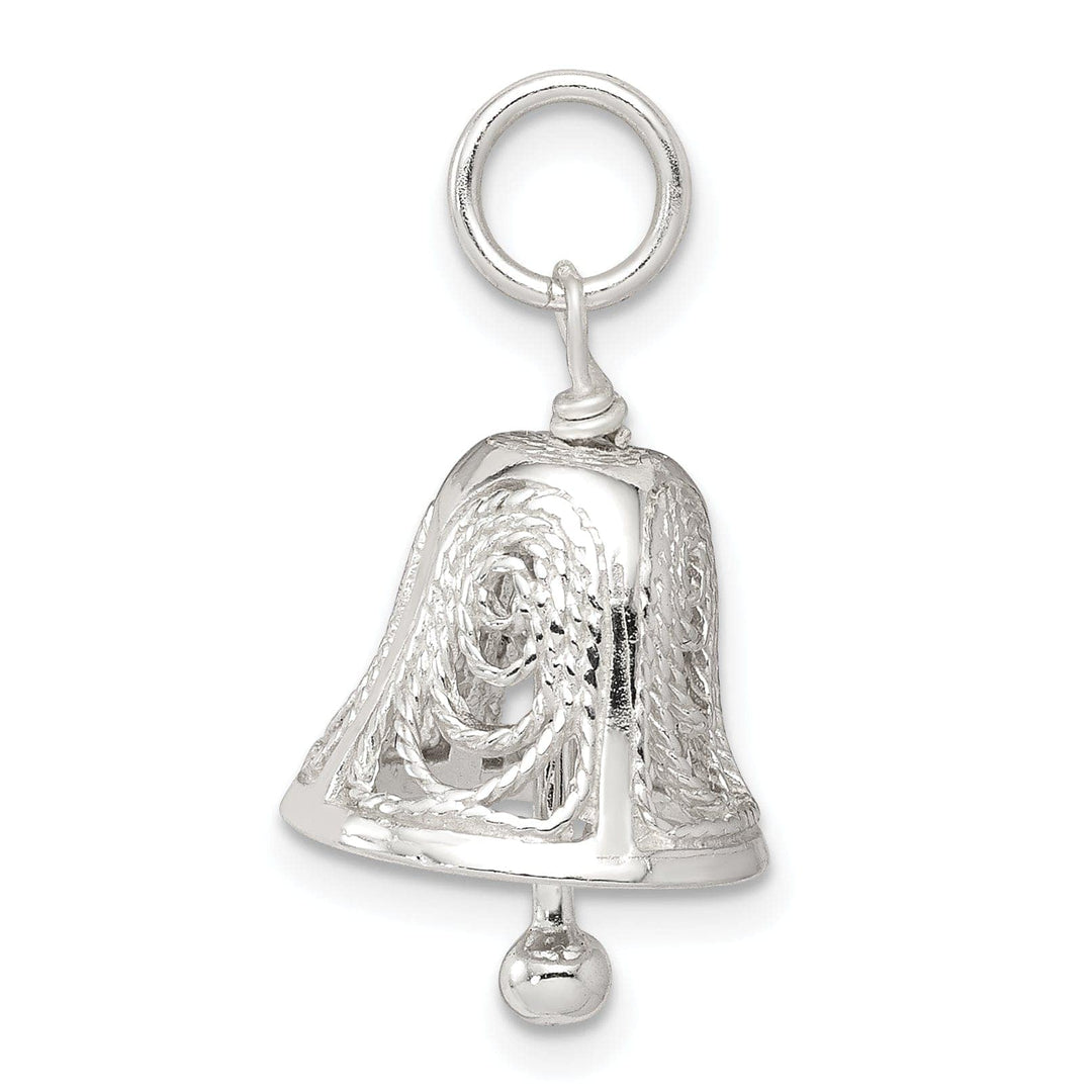 Lovely Rita's Pendants & Charms Sterling Silver Filigree Moveable Bell Charm
