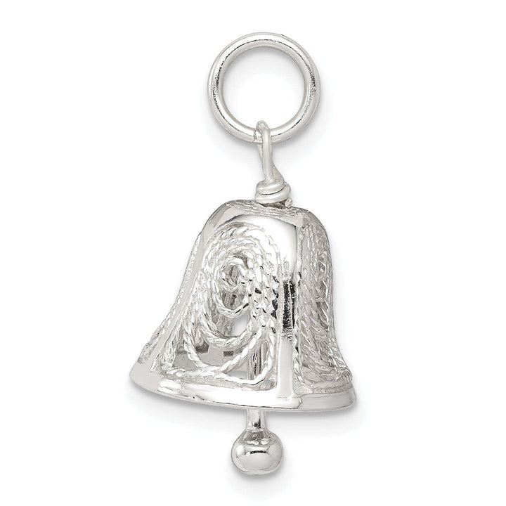 Lovely Rita's Pendants & Charms Sterling Silver Filigree Moveable Bell Charm