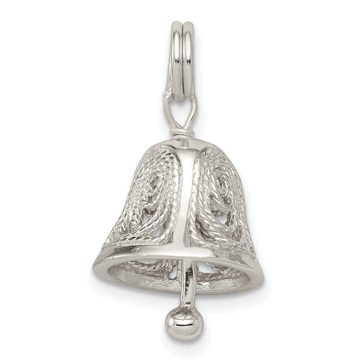 Lovely Rita's Pendants & Charms Sterling Silver Filigree Moveable Bell Charm
