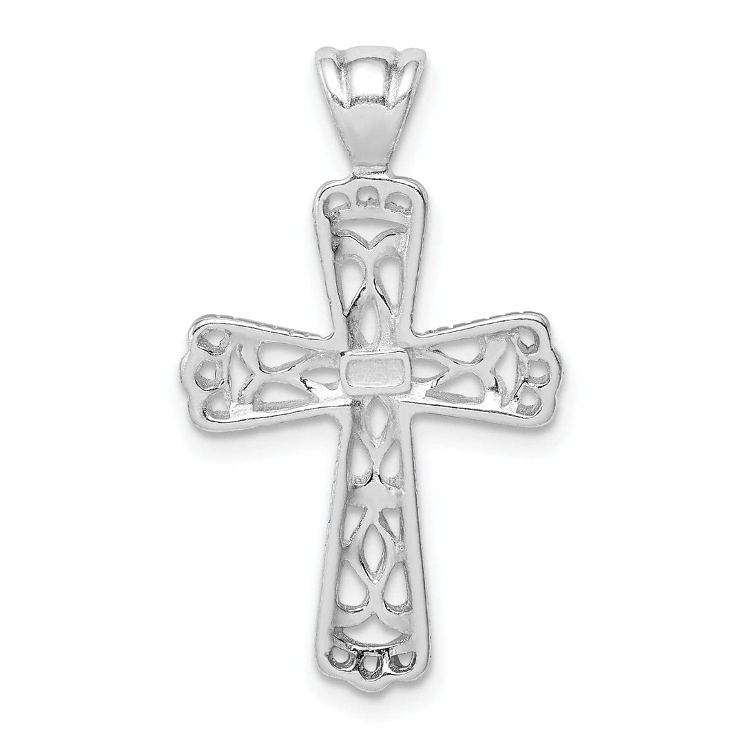 Lovely Rita's Pendants & Charms Sterling Silver Filigree Textured Cross Pendant