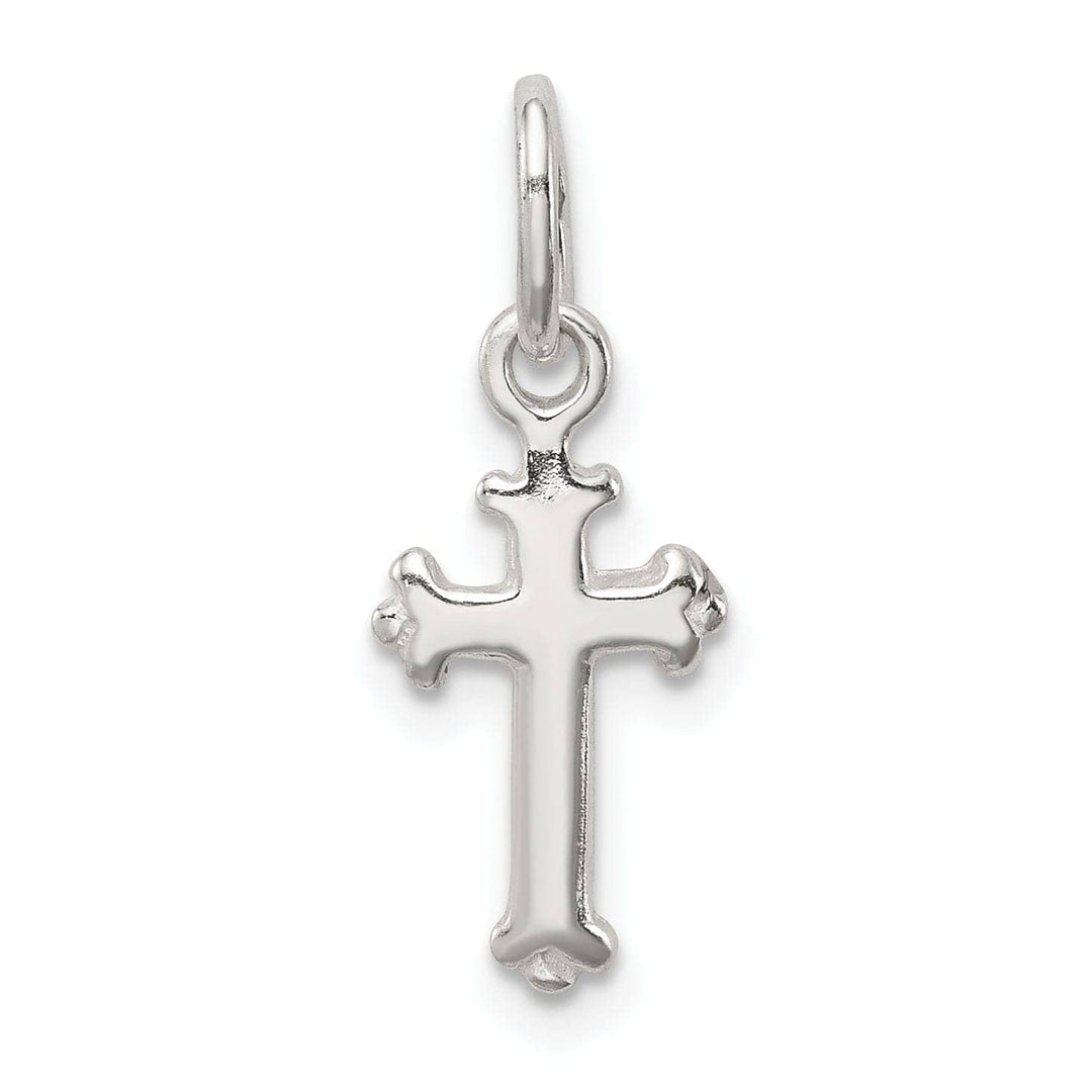 Lovely Rita's Pendants & Charms Sterling Silver Fleur De Lis Cross Pendant