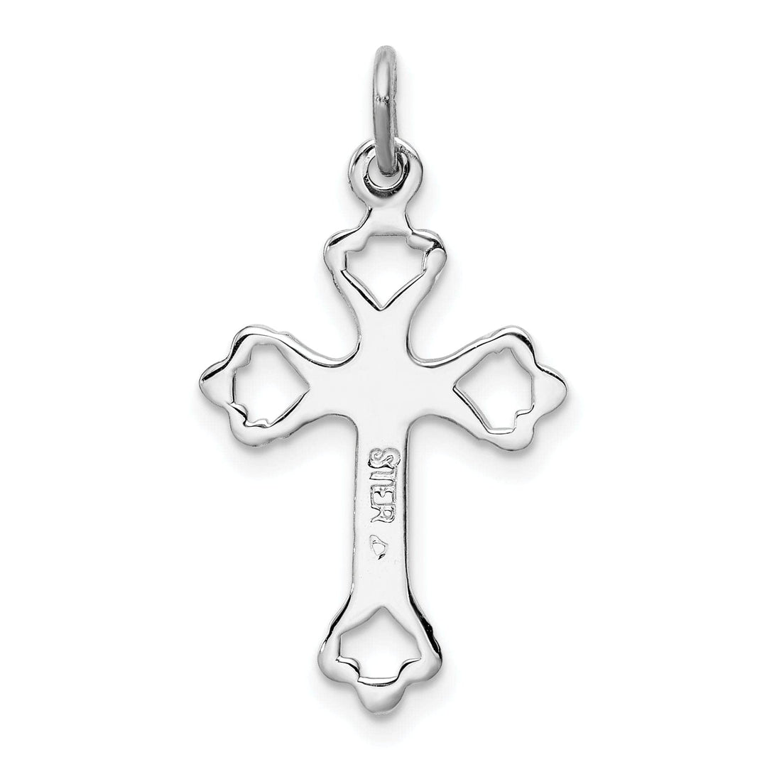Lovely Rita's Pendants & Charms Sterling Silver Fleur De Lis Cross Pendant
