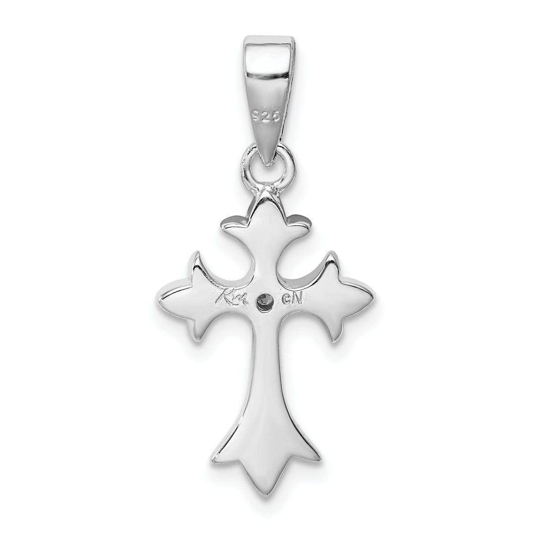Lovely Rita's Pendants & Charms Sterling Silver Fleur De Lis Cross Pendant