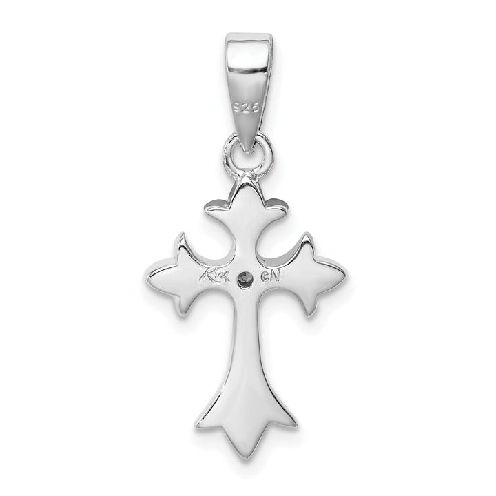 Lovely Rita's Pendants & Charms Sterling Silver Fleur De Lis Cross Pendant