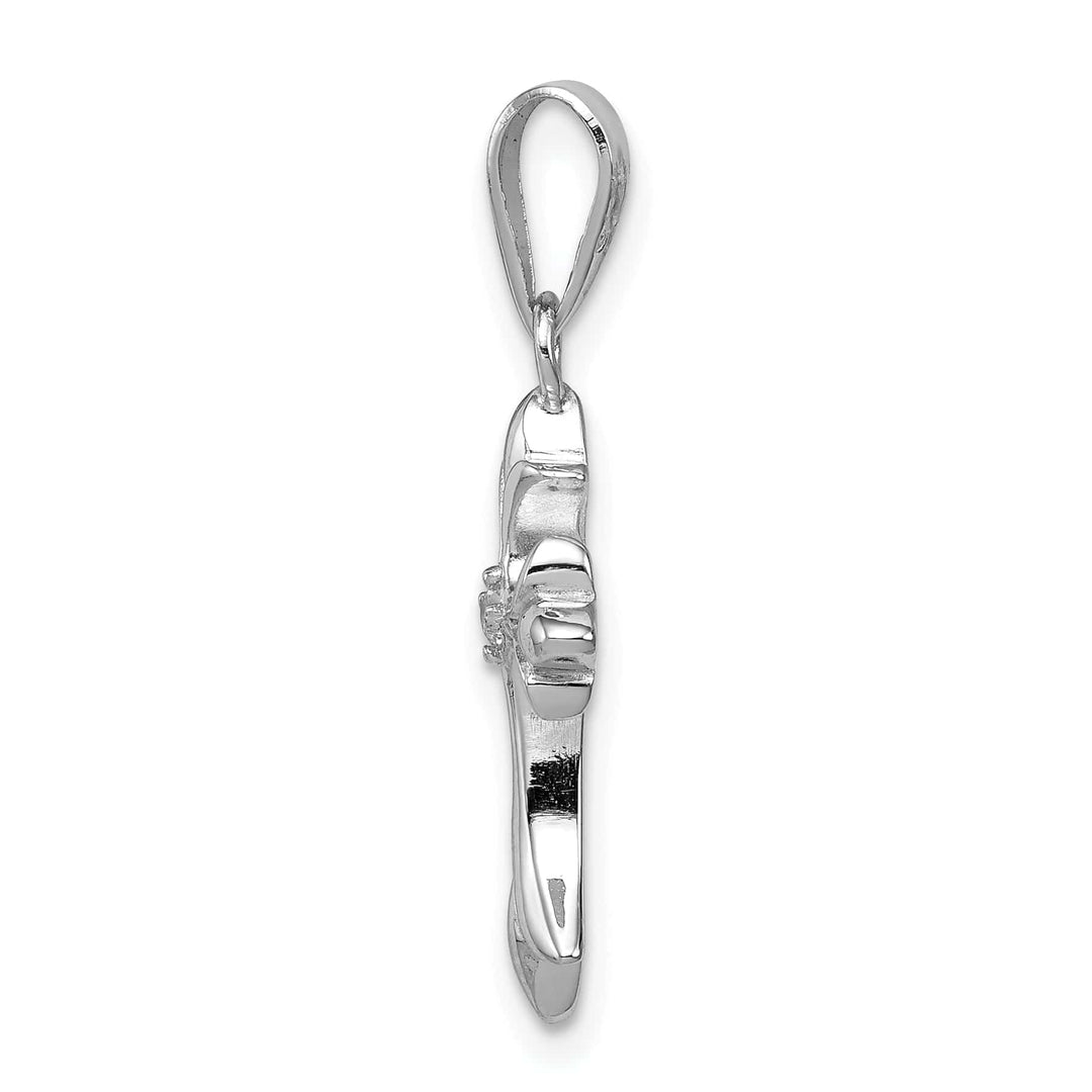 Lovely Rita's Pendants & Charms Sterling Silver Fleur De Lis Cross Pendant