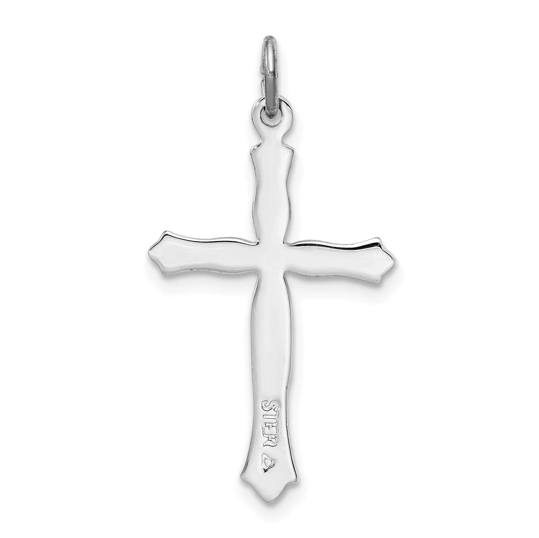 Lovely Rita's Pendants & Charms Sterling Silver Fleur De Lis Cross Pendant