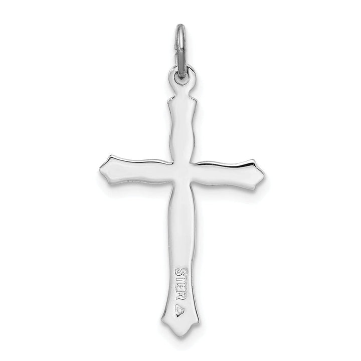 Lovely Rita's Pendants & Charms Sterling Silver Fleur De Lis Cross Pendant