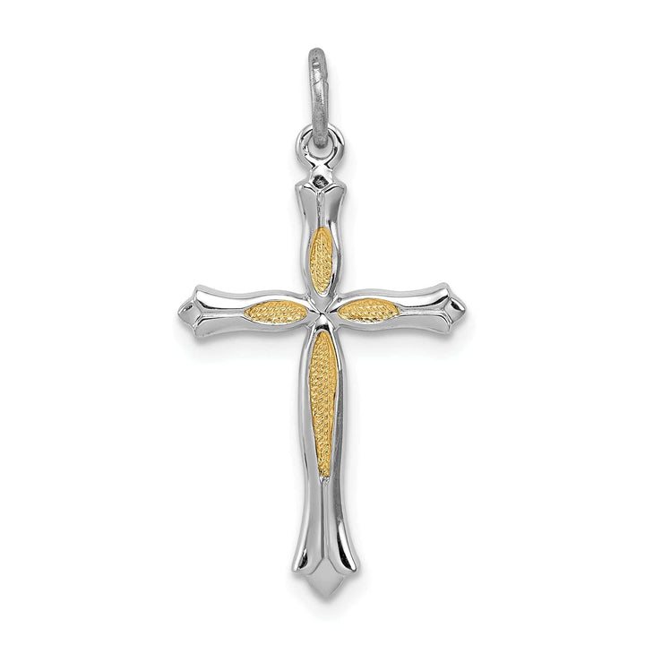 Lovely Rita's Pendants & Charms Sterling Silver Fleur De Lis Cross Pendant
