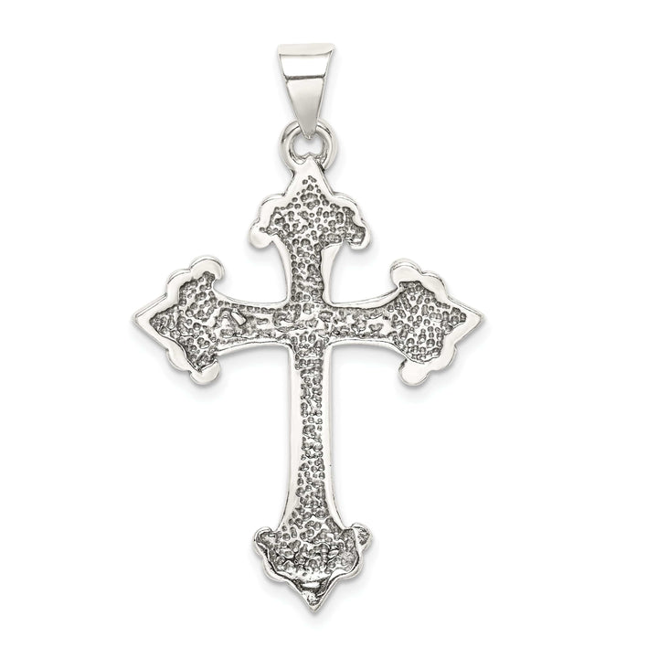 Lovely Rita's Pendants & Charms Sterling Silver Fleur De Lis Cross Pendant