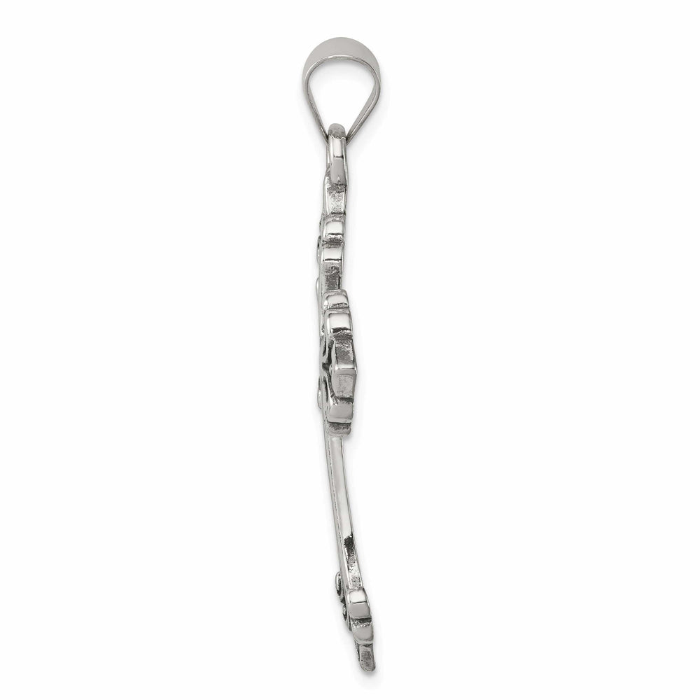 Lovely Rita's Pendants & Charms Sterling Silver Fleur De Lis Cross Pendant