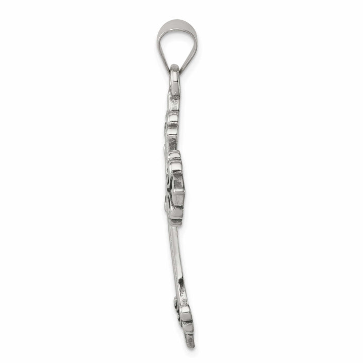 Lovely Rita's Pendants & Charms Sterling Silver Fleur De Lis Cross Pendant