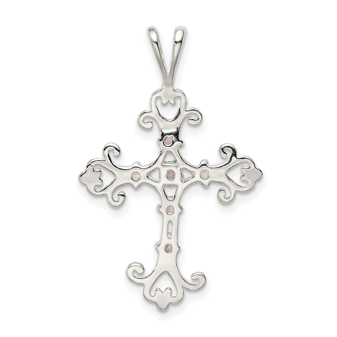 Lovely Rita's Pendants & Charms Sterling Silver Fleur De Lis Cross Pendant