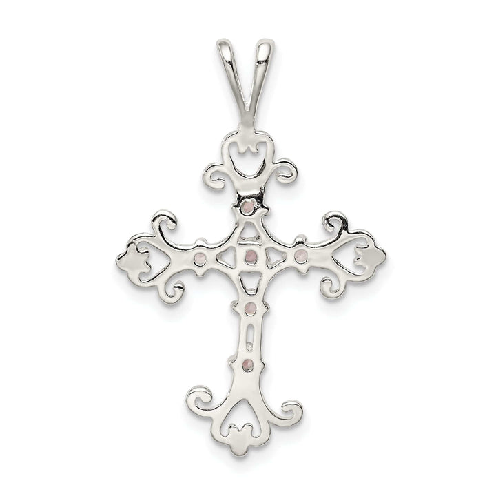 Lovely Rita's Pendants & Charms Sterling Silver Fleur De Lis Cross Pendant