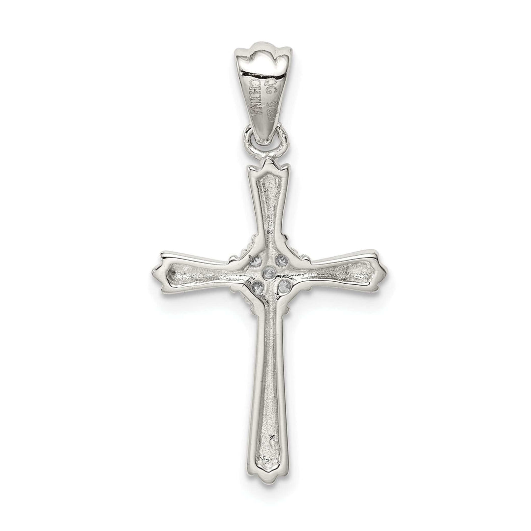 Lovely Rita's Pendants & Charms Sterling Silver Fleur De Lis Cross Pendant