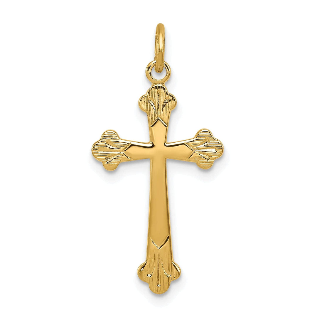 Lovely Rita's Pendants & Charms Sterling Silver Fleur De Lis Cross Pendant