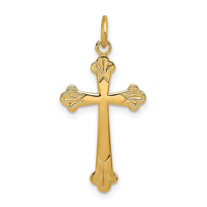 Lovely Rita's Pendants & Charms Sterling Silver Fleur De Lis Cross Pendant