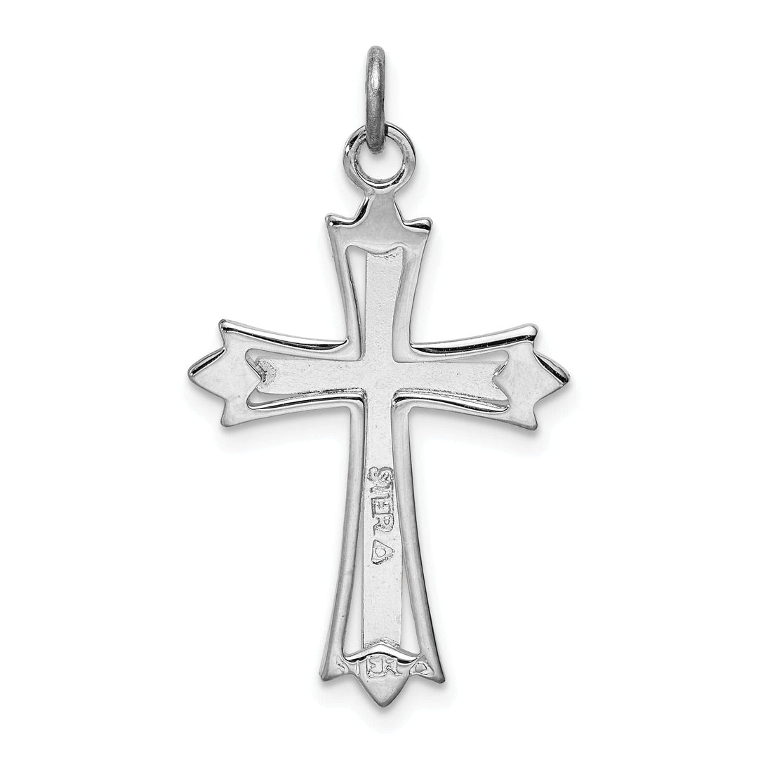 Lovely Rita's Pendants & Charms Sterling Silver Fleur De Lis Cross Pendant